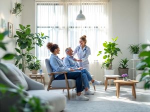 Clinică medicală modernă cu personal prietenos.