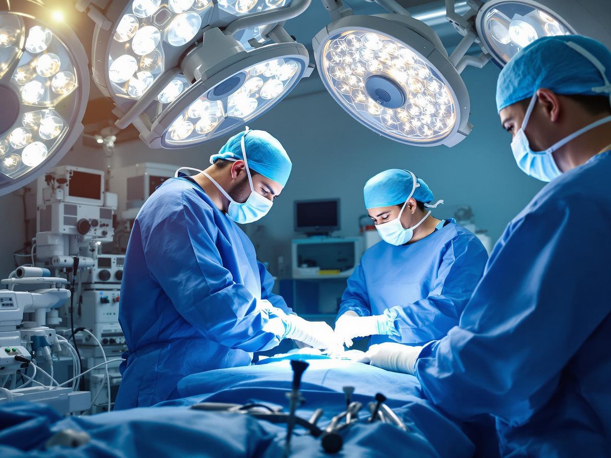 Sală de operație modernă cu medici pregătiți.