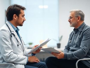 consultatie medicala, doctor si pacient