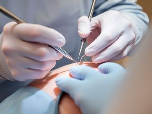 Chirurgi, instrumente medicale, operație minim invazivă