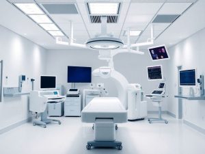 Modernă clinică de oncologie cu echipamente avansate.