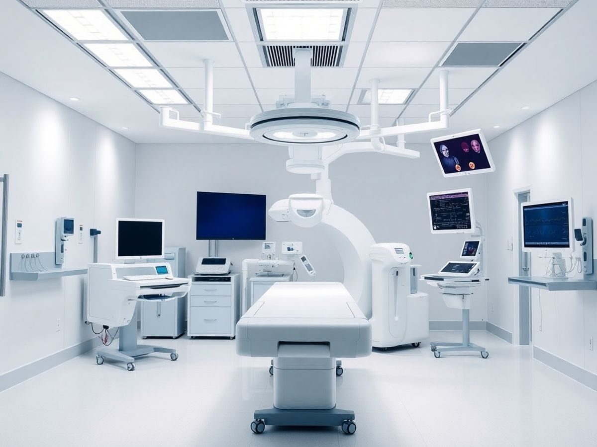 Modernă clinică de oncologie cu echipamente avansate.