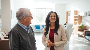 Medici prietenoși în clinici luminoase și moderne.